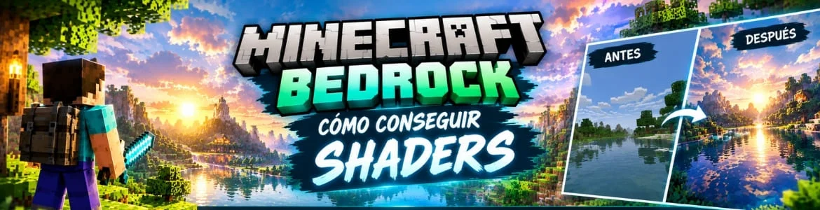 Cómo conseguir shaders en Minecraft Bedrock
