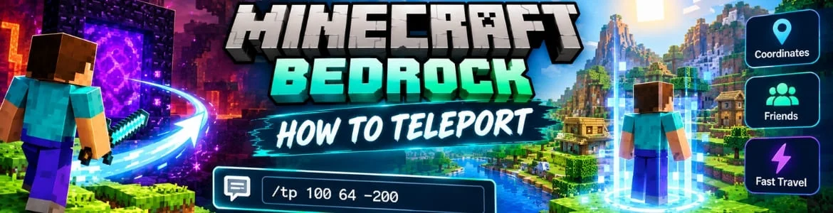 How To Teleport in Minecraft Bedrock