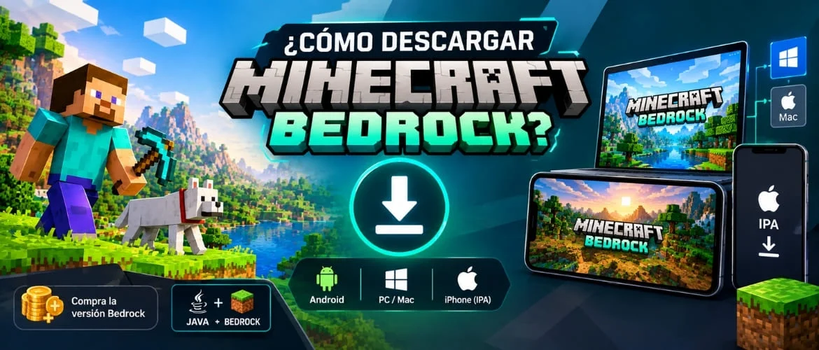 Descarga de Minecraft Bedrock